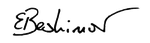 Erdin Beshimov signature